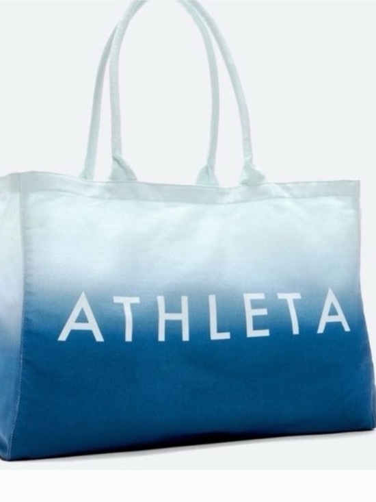 Athleta Handbags - ATHLETA Ombré Blue Beach Bag